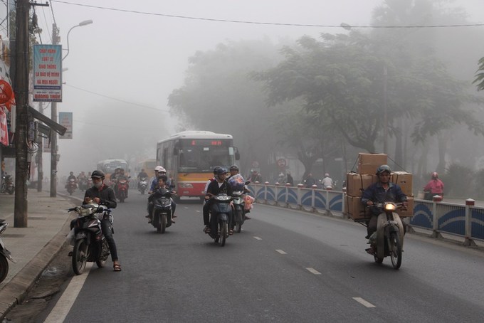 Huế chìm trong sương mù